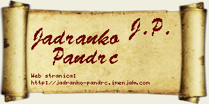 Jadranko Pandrc vizit kartica
